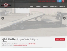 Tablet Screenshot of doubleatrailers.ca
